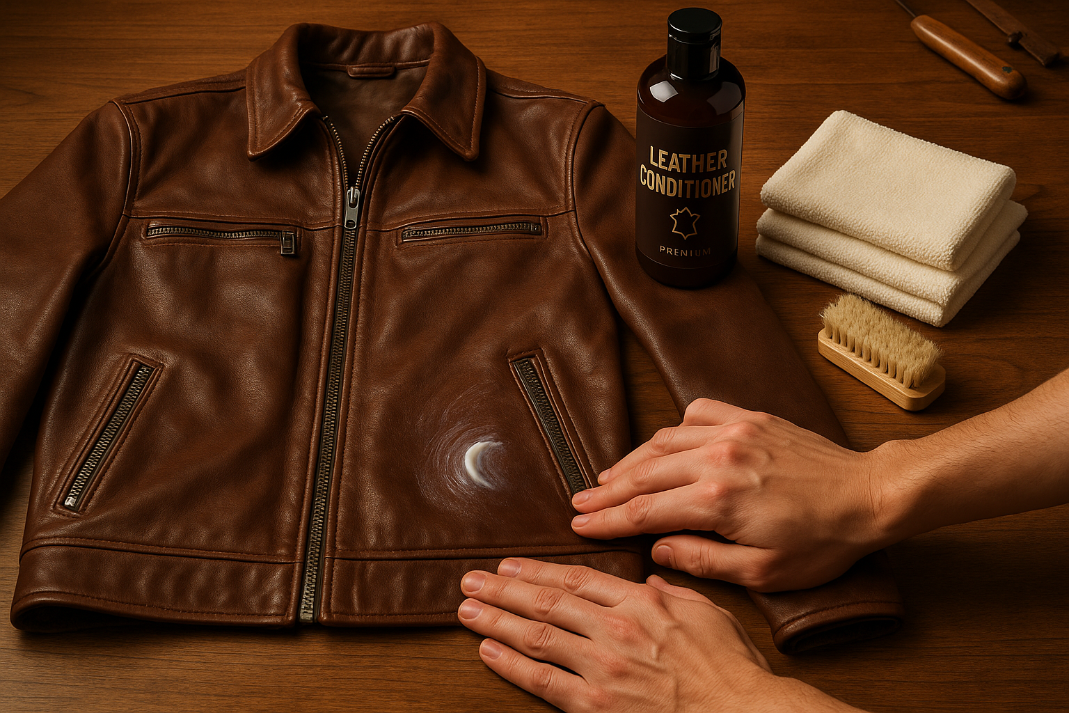 Conditioning a New Leather Jacket for Softness